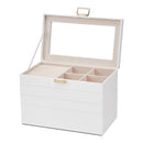 Sheonly 4-Tier Jewellery Storage Box with Transparent Lid