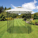 Athena 3m x 3m Steel Garden Gazebo Shelter With Polyester Cover (Beige)