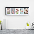 Lewis's Multi Aperture Photo Picture Frame with 5 Photos (Black, 4" x 6")