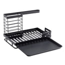 Livingandhome Black Steel Kitchen Sink Caddy Organizer