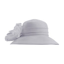 Floral Organza Wide-brim Sun Hat