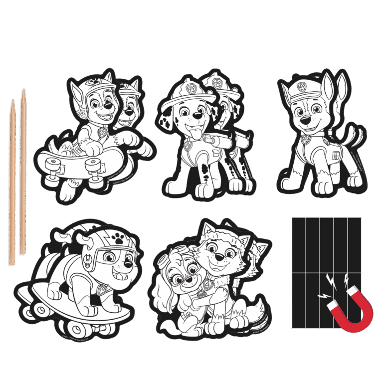 Paw Patrol Scratch Magnets