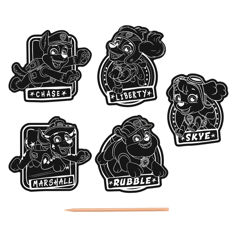 Paw Patrol Scratch Art Stickers