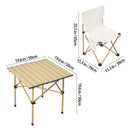 Breeins Portable Folding Camping Table with Two Chairs
