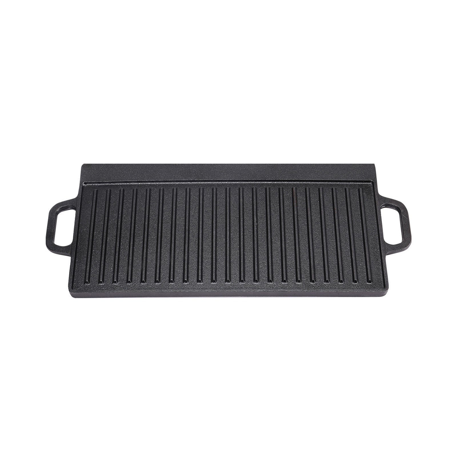 Breeins Rectangular Cast-Iron Reversible Griddle & Grill Pan