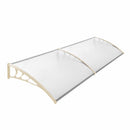 Garden Sanctuary Window Door Awning Canopy with Brackets