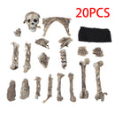 Halloween Realistic Skull and Bone Skeleton Decoration Kit