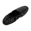 Studded Slip-on Loafers - Black
