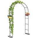 Outsunny Garden Arch, 2.4 m High x 1.5 m Wide Metal Outdoor Wedding Arch