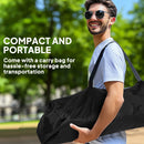 Outsunny Set Of 2 Padded Folding Picnic Chairs With Cooler Bag