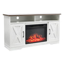 Recessed Electric Fireplace TV Stand with Timer and Remote