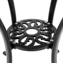 Breeins Outdoor Round Patio Table with Umbrella Hole