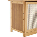 Livingandhome Wooden Entryway Storage Shoe Cabinet Shoe Bench