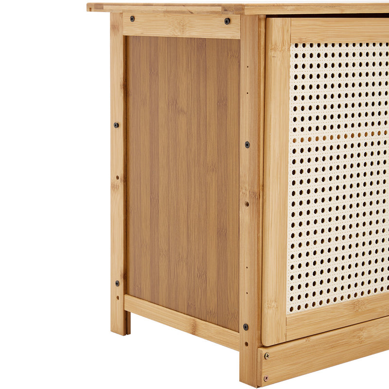 Livingandhome Wooden Entryway Storage Shoe Cabinet Shoe Bench