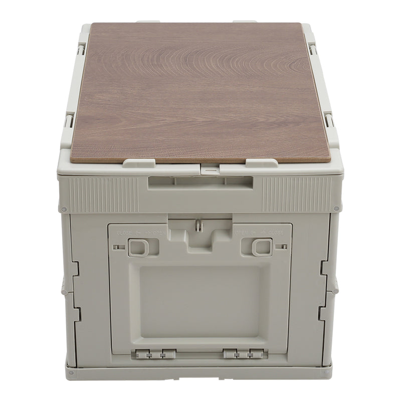 Livingandhome 60L Collapsible 3-Door Storage Box Outdoor Camping Table