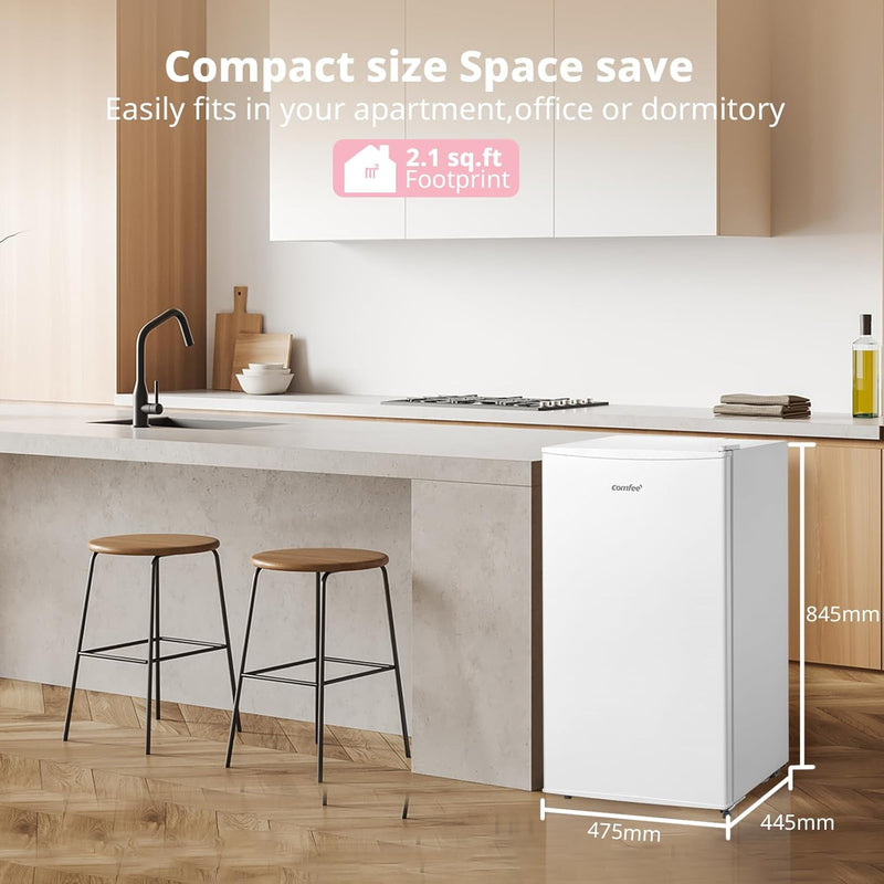 Comfee 60 Litre Freestanding Under Counter Upright Freezer