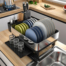 Lifeideas Stainless Steel Dish Drainer Rack Kitchen Organiser