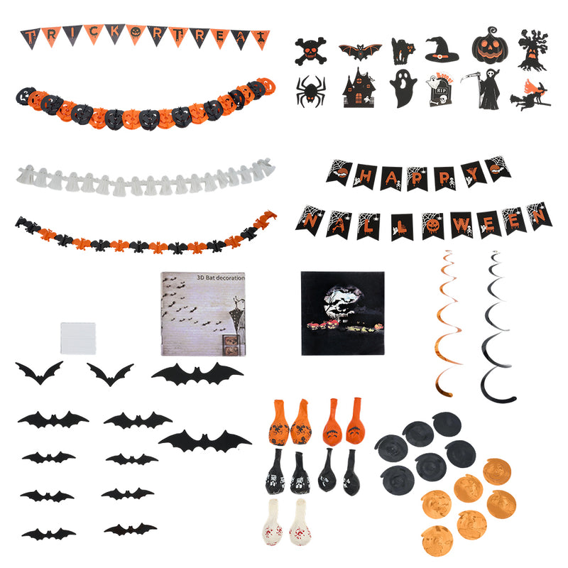 Halloween Party Kit with Spooky Decorations