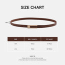 Adjustable Skinny PU Leather Belt