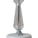 Cottonfy UK Crystal Table Lamp with Scalloped Lampshade