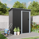 Garden Sanctuary 5 x 3 FT Outdoor Metal Storage Shed with Lockable Door for Garden