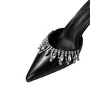 Elegant Pointed-Toe Heels with Adjustable Ankle Strap