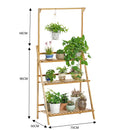 Lifeideas 3-Tier Foldable Wooden Ladder Shelf
