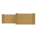 Breeins Plastic Wood-Grain Raised Garden Bed Planter