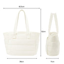 Modishion Waterproof Quilted Tote Bag with Spacious Compartments