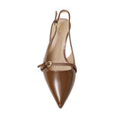 Slingback Pointed Closed Toe Heels Pumps Sandals