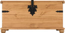 CORONA SINGLE STORAGE CHEST - DISTRESSED WAXED PINE