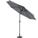 Livingandhome 3M Large Rotating Patio Parasol for Outdoor Sunshade and Rain