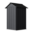 Breeins 4x4 FT Metal Apex Roof Garden Tool Storage Shed
