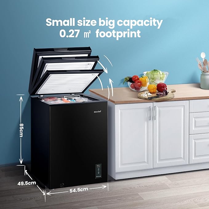 Comfee 99L Freestanding Chest Freezer with Digital Temperature Control