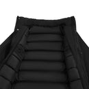 Winter Mid-Length Padded Coat Jacket With Removable Hood - Black