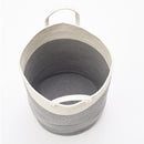 Lifeideas Woven Basket Baby Kids Toys Storage Clothes Hamper Laundry Basket With Decor Balls Grey