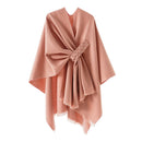 Oversized Plain Shawl Wrap - Pink