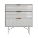 Livingandhome 3-Tier MDF Storage Cabinet