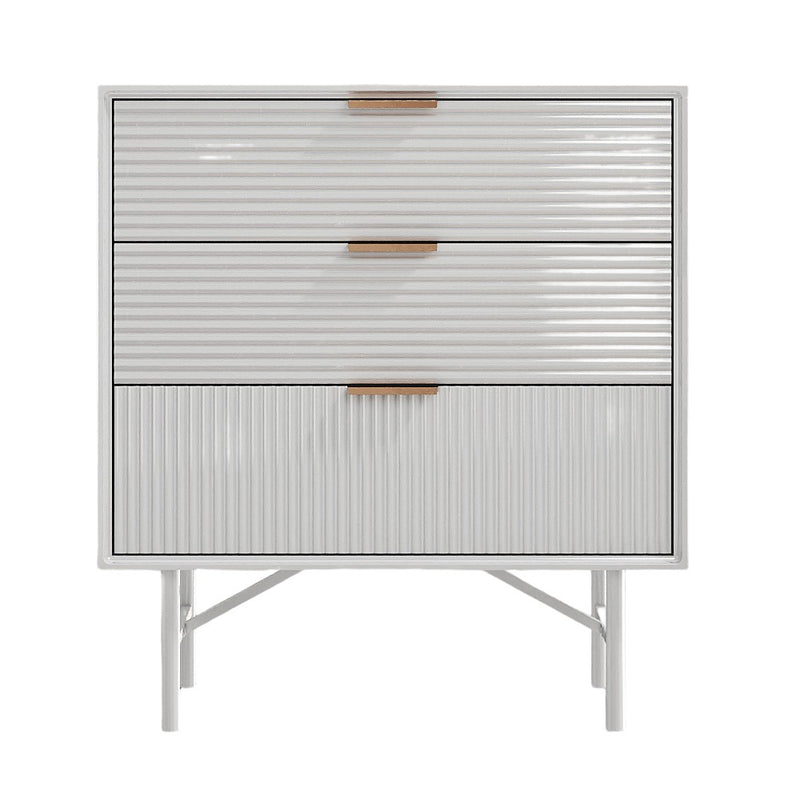 Livingandhome 3-Tier MDF Storage Cabinet