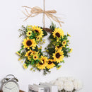 Lifeideas Artificial Sunflower Wreath Hanging Garland for Wedding Decoration