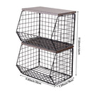 Lifeideas 2-Tier Stackable and Folding Kitchen Storage Rack