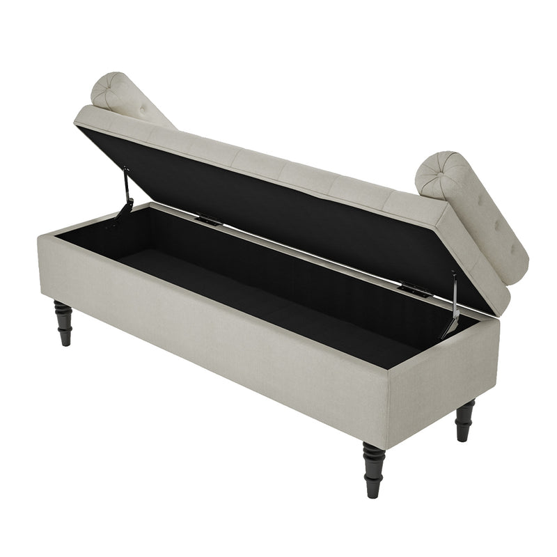 Livingandhome Storage Bench with Side Arms