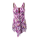 2 Piece Tankini Swimsuit with Double Shoulder Straps