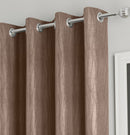 Enhanced Living Goodwood Bronze Thermal, Energy Saving, Dimout Eyelet Curtains with Wave Pattern - Pair