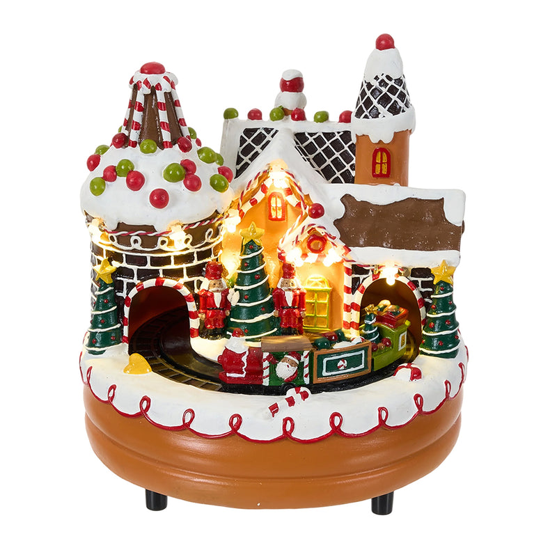 Lifeideas Christmas Castle Music Box Ornament