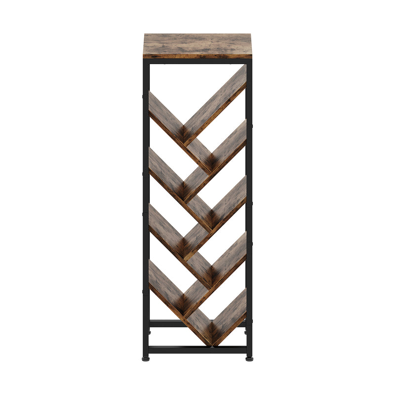 Livingandhome 9-Tier Floor Standing Tree Bookshelf Storage Rack