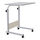 Height Adjustable Mobile Table Overbed Desk With Wheels