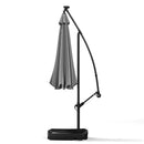 Livingandhome Outdoor 32 LED Lighted Patio Umbrella With Crank Lift System