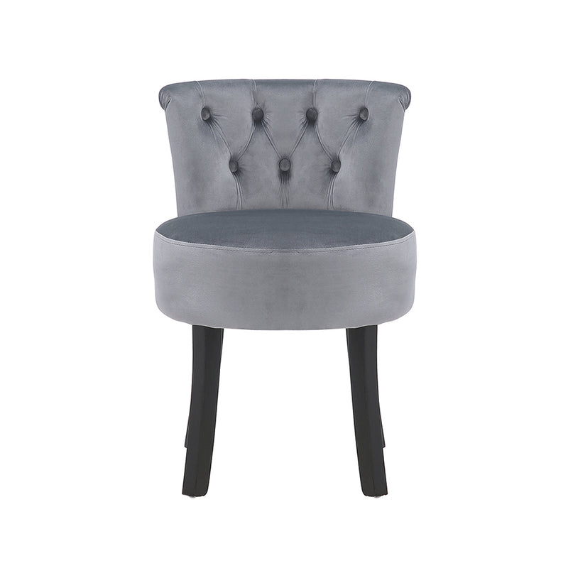 Livingandhome Modern Upholstered Buttoned Stool for Dressing Table