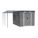 Breeins 6 x 9FT Metal Garden Storage Shed with Sliding Door